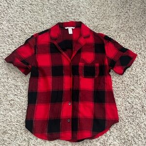 Victoria’s secret sleeping shirt in plaid